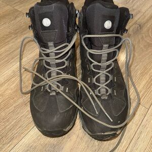 Merrell Black and Gray Athletic Shoes with Rugged Design